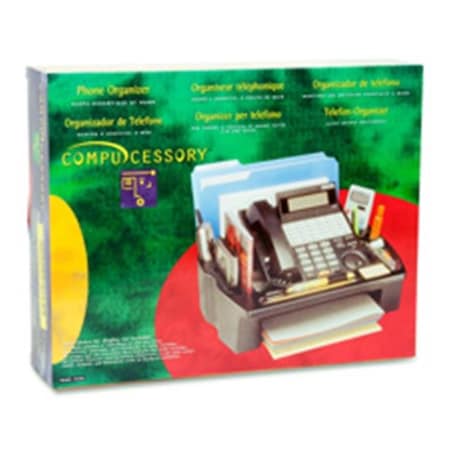 Ezgeneration Telephone Stand-Organizer- 11-.50in.x9-.50in.x5in.- Black EZ18508